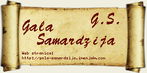 Gala Samardžija vizit kartica